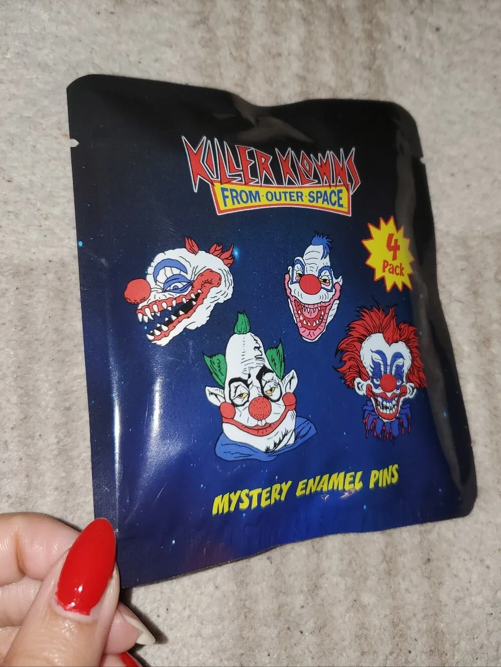 NIB Killer Klowns From Outer Space Enamel Pins Blind Pack